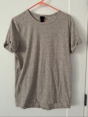 H&M Men's Short Sleeve Crewneck T-Shirt - Light Tan/Cream